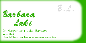 barbara laki business card